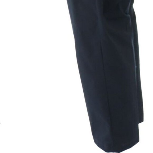 NWT LANDS' END UNIFORM ELASTIC WAIST CHINO PANTS BLACK 36 & 38 (UNHEMMED) - Picture 4 of 11